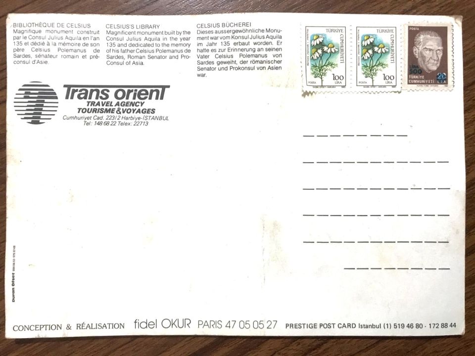Trans Orient Travel Agency - Reklam Kart
