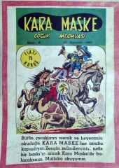 Kara Maske Çocuk mecmuası 1962 - Dergi ve Gazete reklamları
