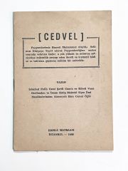 Cedvel / Cemal ÖĞÜT - Kitap