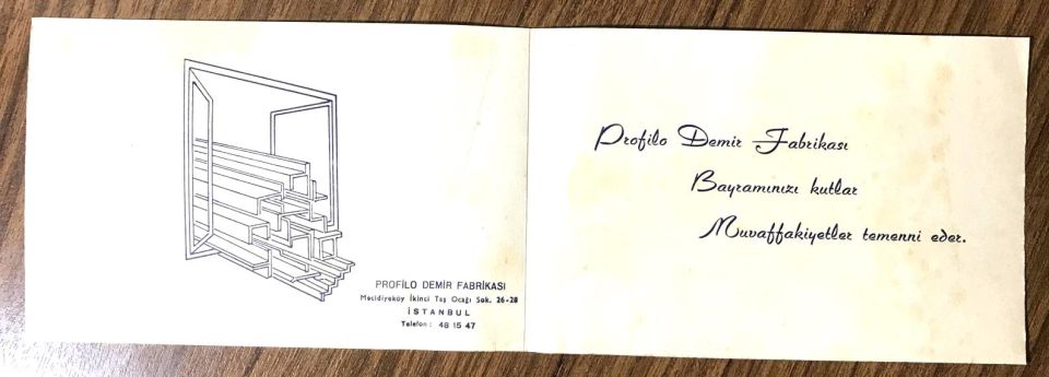 Profilo Demir Fabrikası - Bayram tebriği