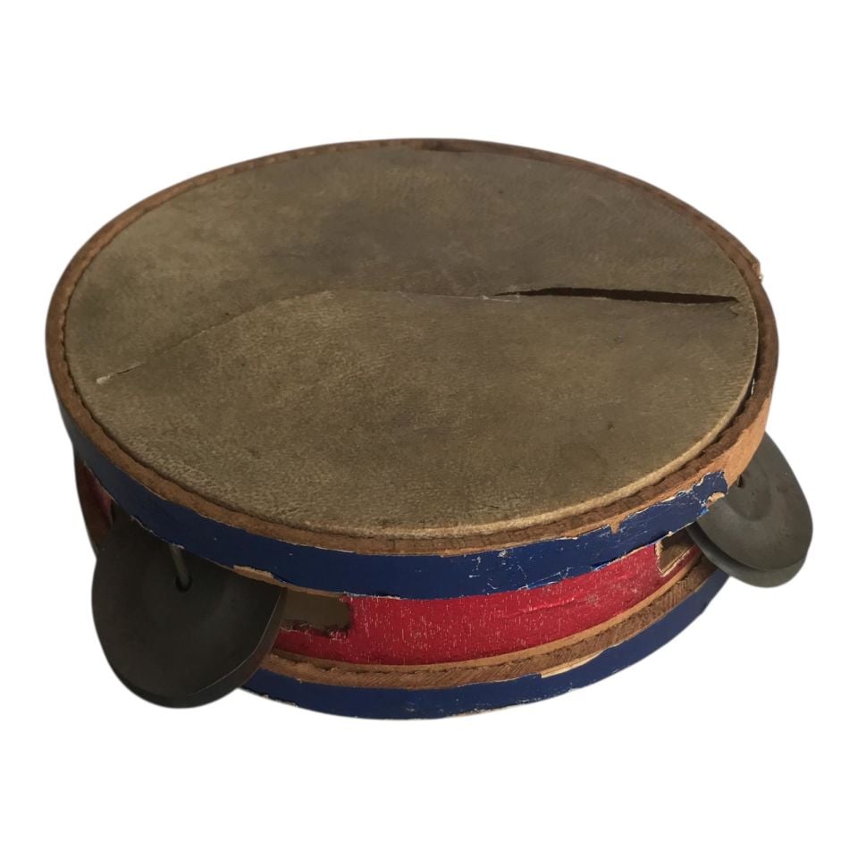 Eski Eyüp Oyuncağı; Def (Derisi yırtık) - Çap:14 cm.