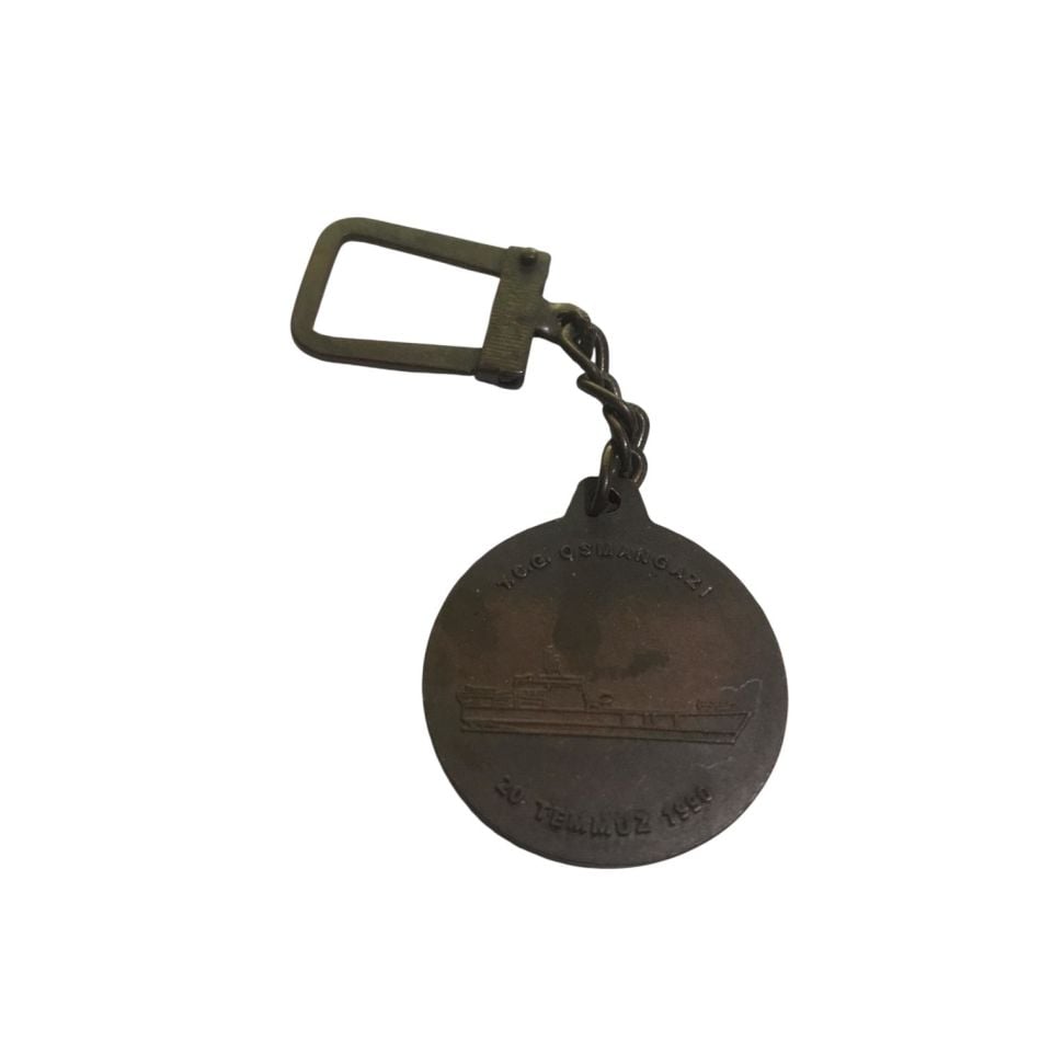 T. C. G. Osmangazi 20 Temmuz 1990 - Suya indiriliş hatırası / Eski anahtarlık