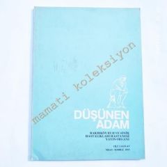 Düşünen Adam dergisi - Nisan Temmuz 1985 Sayı:4-5 Bakırköy Akıl ve Sinir Hastalıkları Hastahanesi ... - Kitap