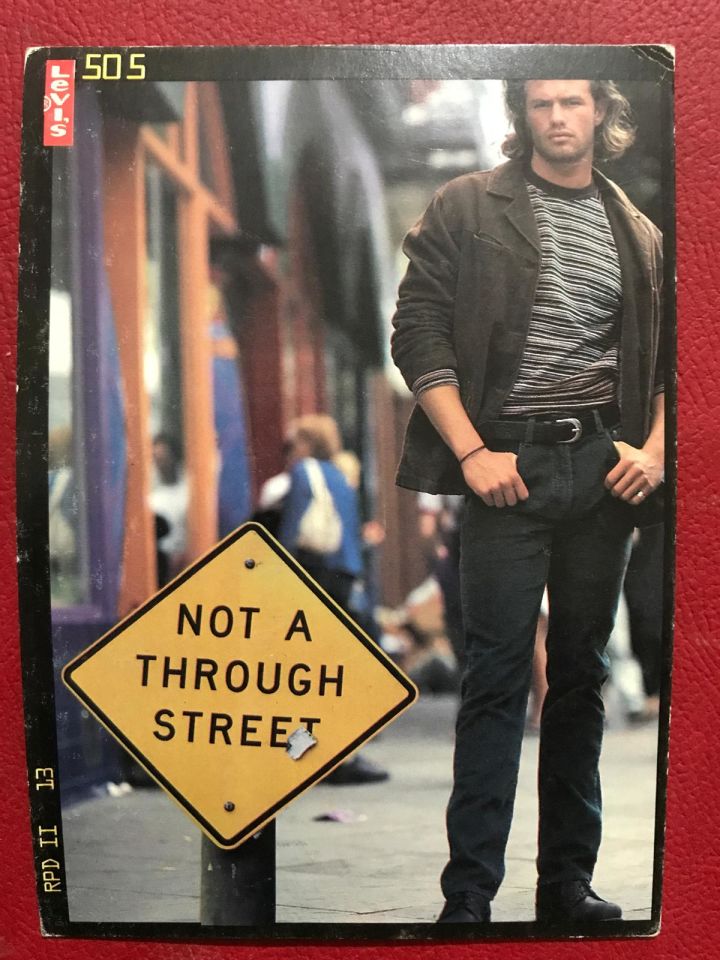 Levi's 501 - Not a trough street / Reklam Kart