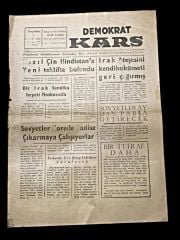 Demokrat Kars Gazetesi - 7 Ocak 1960