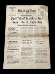 Uşak - Halkın Sesi Gazetesi / 20 Ekim 1969