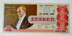 29 Ekim 1982 / Yarım bilet - Piyango bileti