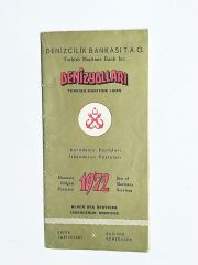 Denizyolları 1972 yılı Sefer tarifeleri - Efemera