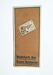 Braun's Holzbeize / Braun kumaş boyaları, katalog - Efemera