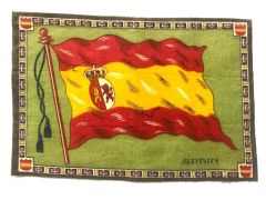 Spain / İspanya - 1910'lar Tütün promosyonu, 20X26 kumaş bayrak