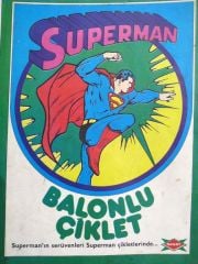 Superman Balonlu Çiklet / Dandy - / Dergi, gazete reklamı - Efemera