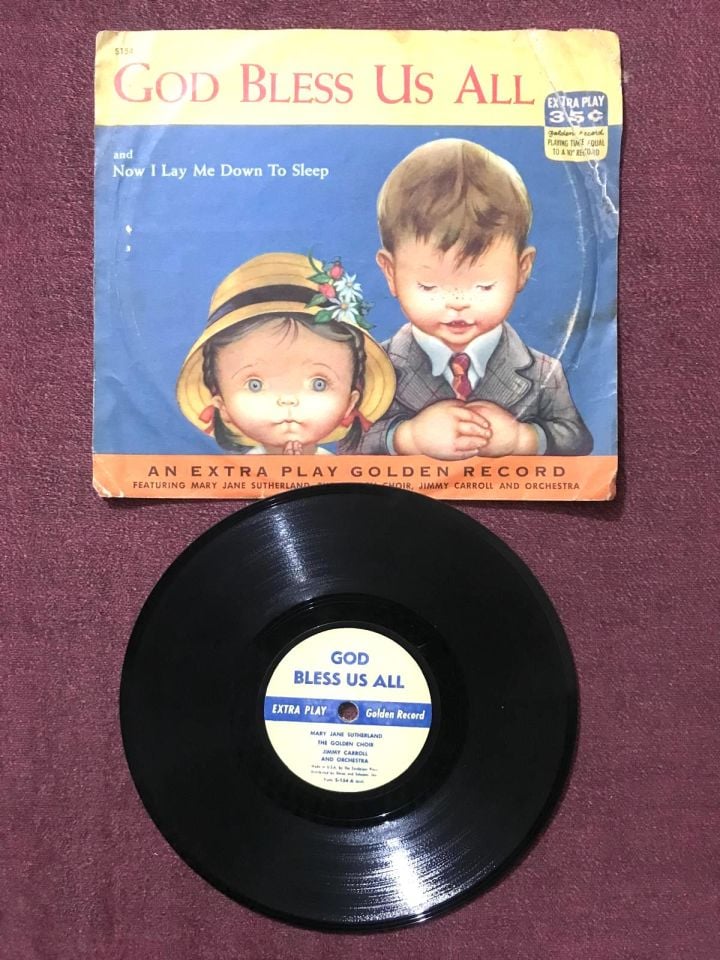 Now I lay me down to sleep - God bless us all / 1953