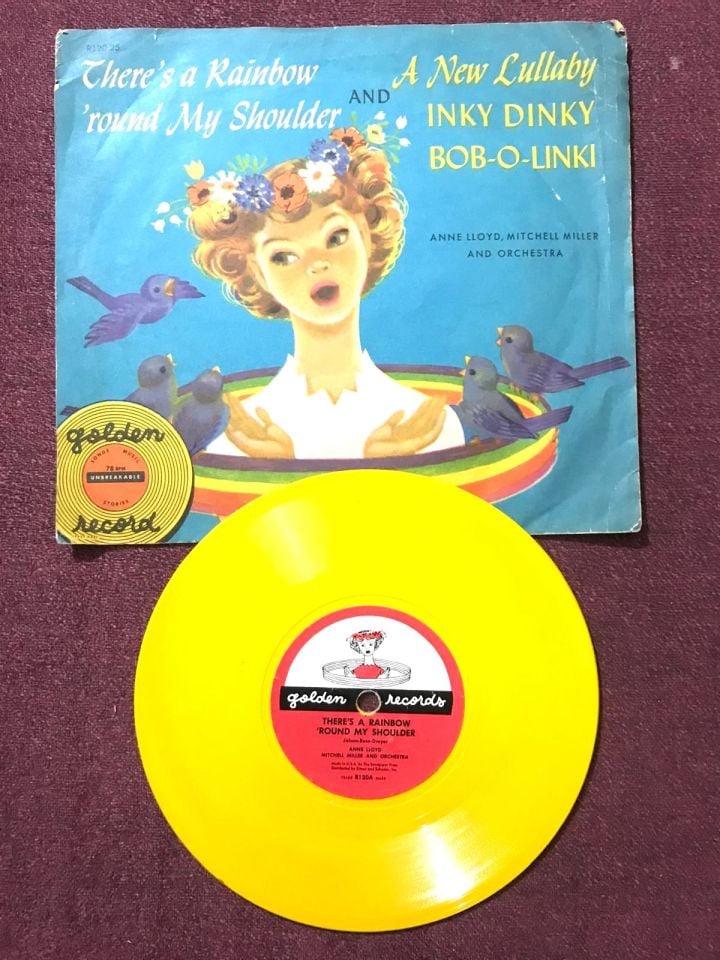 Inky dinky bob o linki - There's a rainbow round my shoulder / Anne Lloyd - 1953