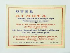 Otel Kumova - Kartadres / Efemera