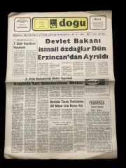 Erzincan - Doğu Gazetesi / 31 Aralık 1983