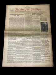 Hakimiyeti Milliye Gazetesi - 26 Birinciteşrin 1933