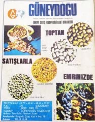 Güneydoğu Tarım satış kooperatifleri birlikleri / Dergi, gazete reklamı - Efemera