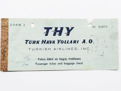 THY / Türk Hava Yolları Bilet / Efemera