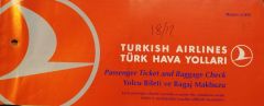 THY / Türk Hava Yolları Bilet - Antalya / Efemera