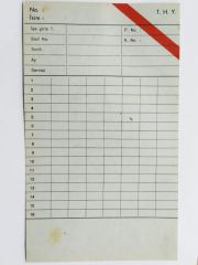 THY / Türk Hava Yolları - Kartonet / Efemera