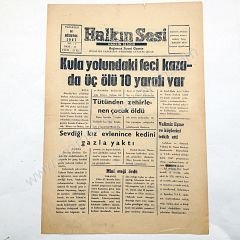 Halkın Sesi gazetesi, 14 Ağustos 1967 Sivaslı, Uşak - Efemera