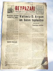 Beypazarı vilayet olmaya layıktır - Gazete 28 Ocak 1959