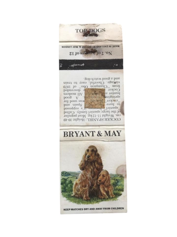 Bryant & May * Top Dogs - Cocker Spainel / Eski kibrit