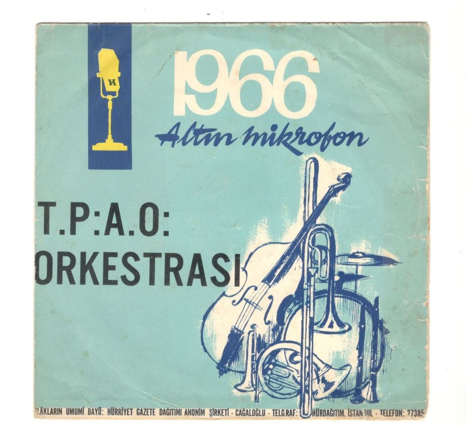1966 Altın Mikrofon T.P.A.O. Batman Orkestrası (Sadece kapaktır, içerisinde plak yoktur.)