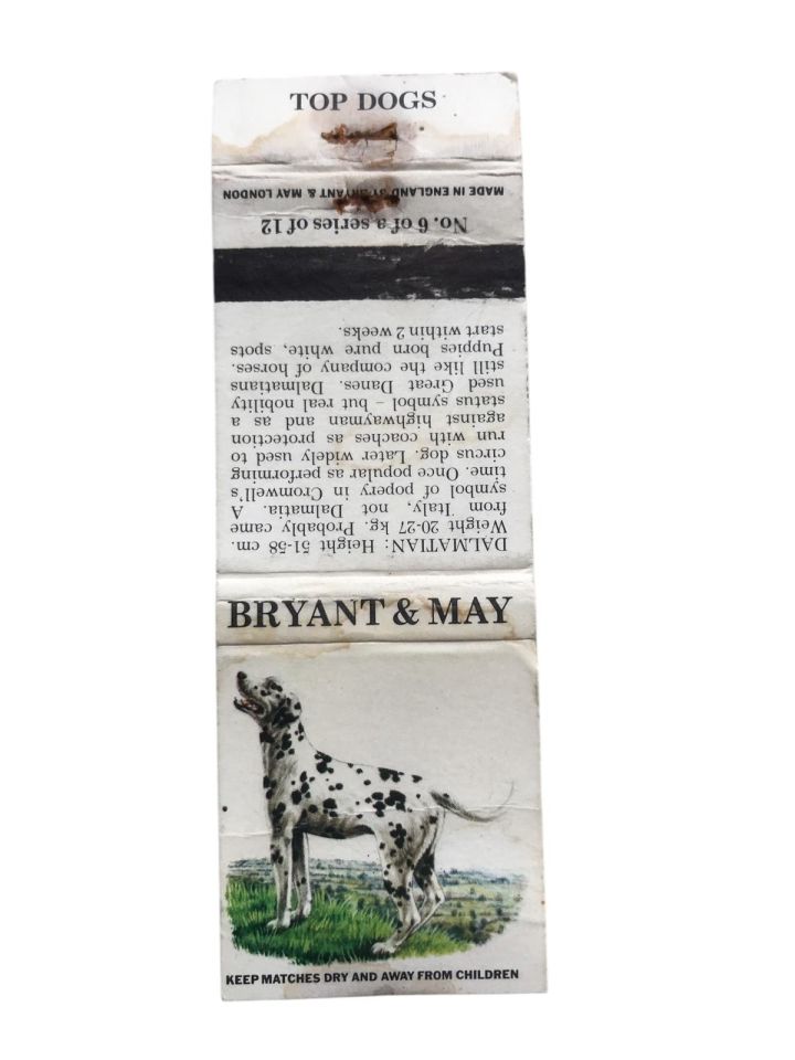 Bryant & May * Top Dogs - Dalmatian / Eski kibrit