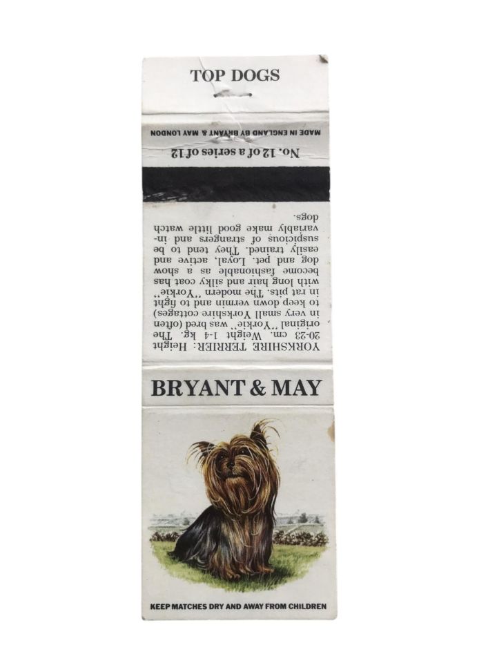 Bryant & May * Top Dogs - Yorkshire Terrier / Eski kibrit