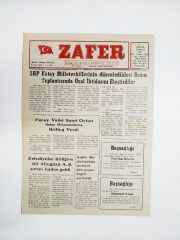 Antakya Zafer gazetesi, 5 Aralık 1987 - Eski gazete