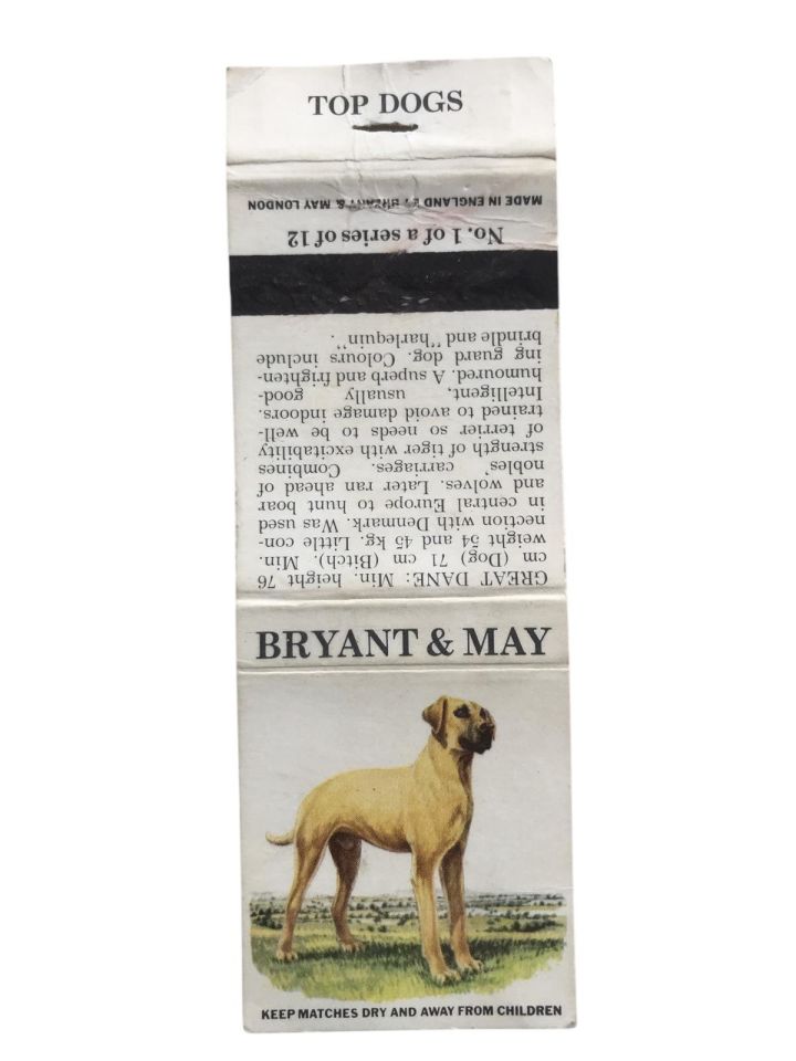 Bryant & May * Top Dogs - Great Dane / Eski kibrit