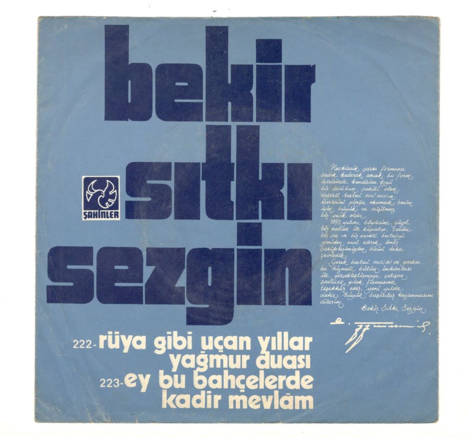 Bayram KOCA - Türkofon Plak (Sadece kapaktır, içerisinde plak yoktur.)