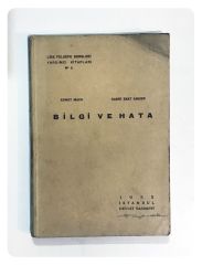 Bilgi ve Hata / Ernst MACH - Sabri Esat ANDER - Kitap