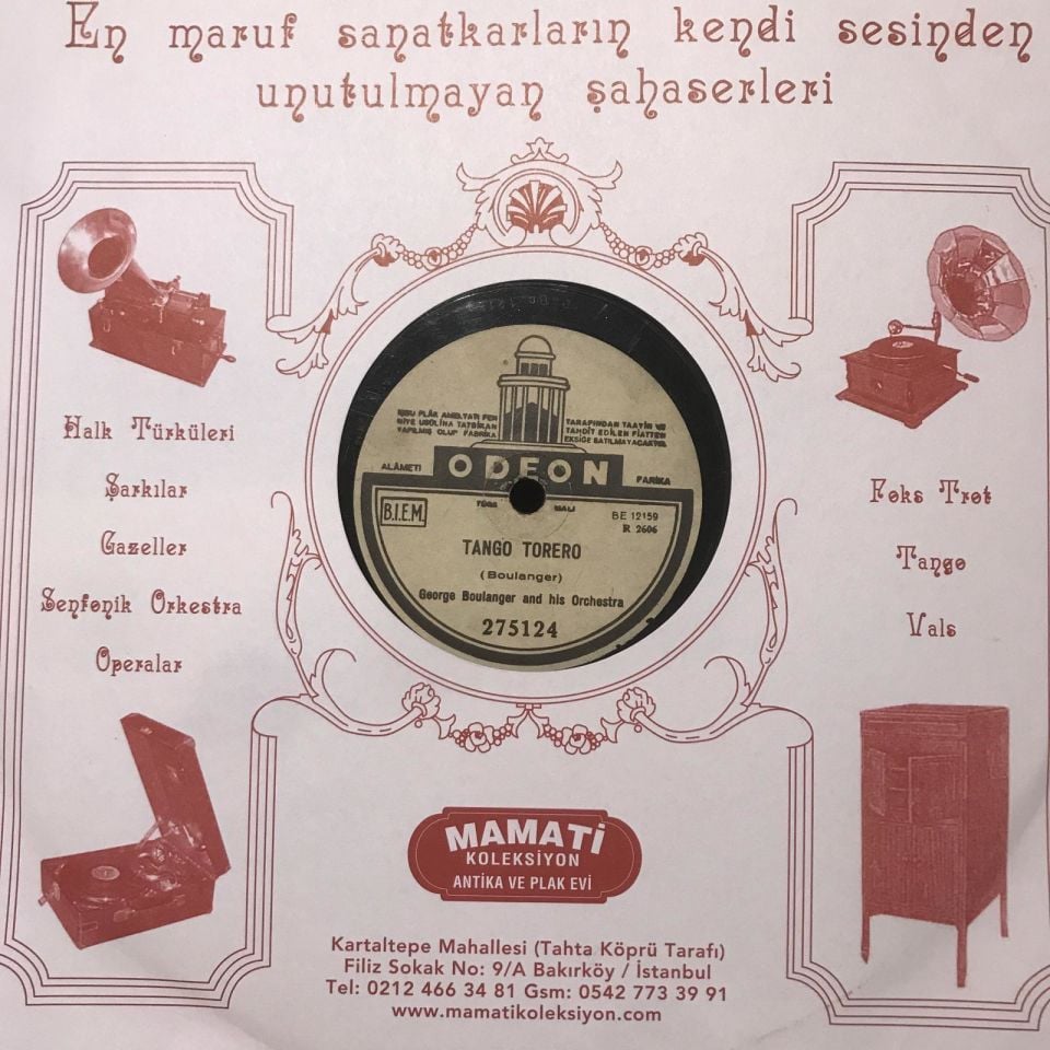 Plak - 5 adet taş plak / M. Senar'da baş kısmında atık var. - 5 plak 500 TL