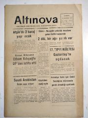 Altınova gazetesi, 16 Haziran 1976 Mardin - Efemera