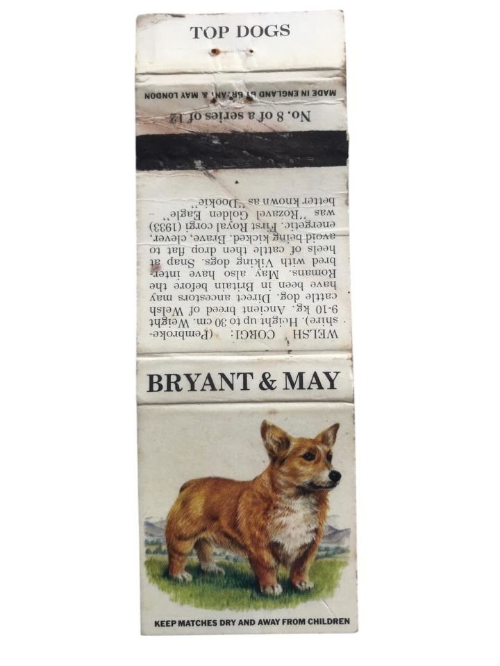 Bryant & May * Top Dogs - Welsh Corgi / Eski kibrit