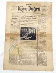 Bizim Köye Doğru gazetesi,6 Aralık 1951 Afyon - Efemera