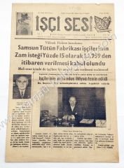İşçi Sesi gazetesi, 16 Ocak 1959 Samsun - Efemera