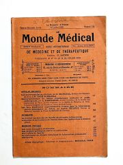 Monde Medical Dergisi Sayı:732 1928 - Dergi