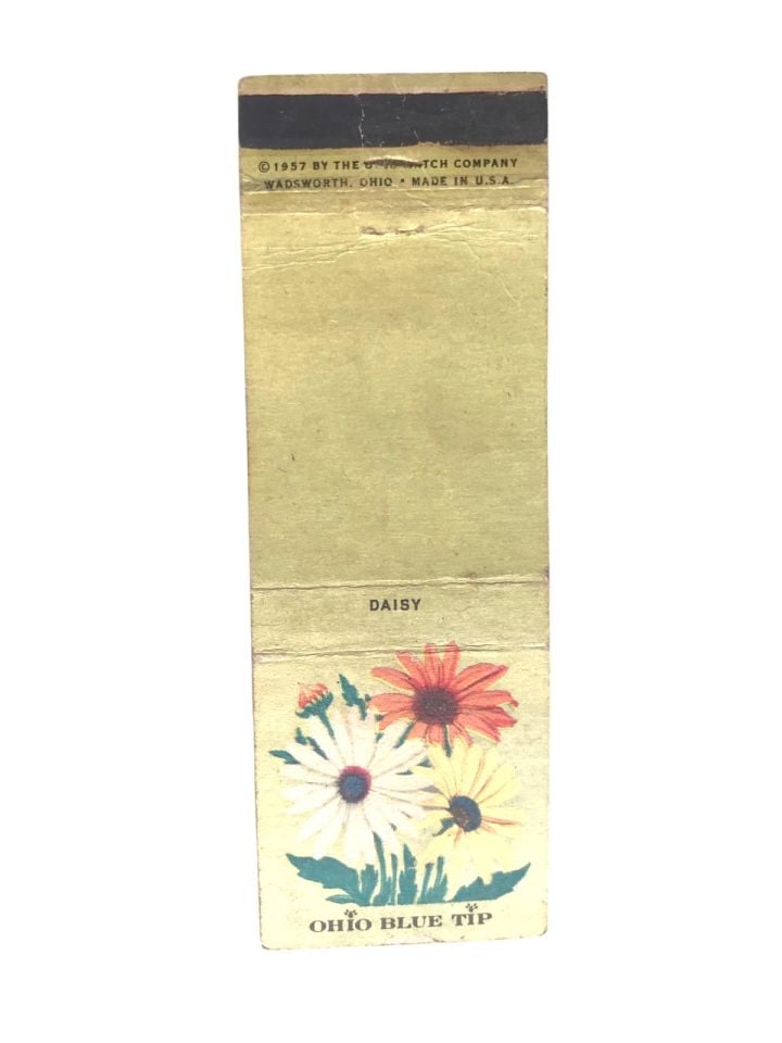 1957 BY THE  ICH COMPANY USA * Daisy *  OHIO BLUE TIP / Eski kibrit