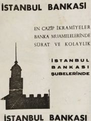 En cazip ikramiyeler / İstanbul Bankası, dergiden, gazeteden çıkma reklam - Efemera