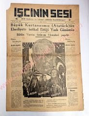 İşçinin Sesi gazetesi, 12 Kasım 1949 10 Kasım gazeteleri Haliyle - Efemera