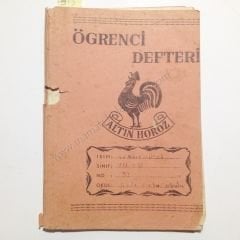 Altın Horoz Öğrenci defteri - Şişli Orta Okulu