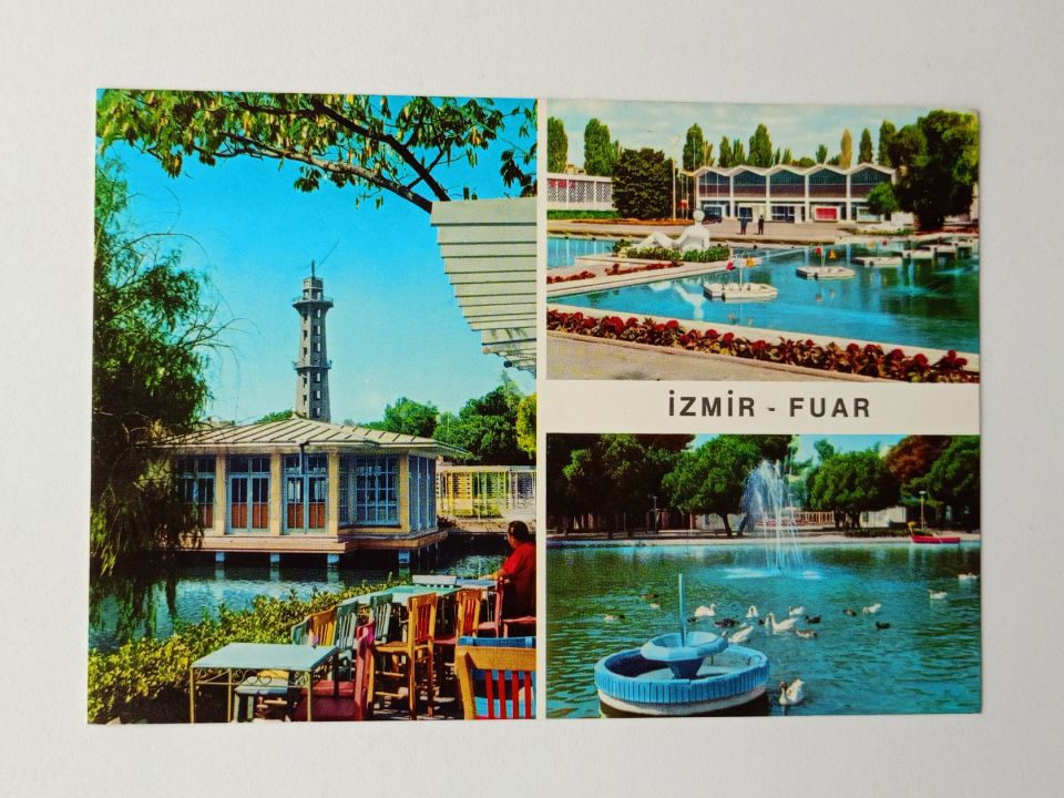 İzmir - Fuardan muhtelif görünüşler - Kartpostal