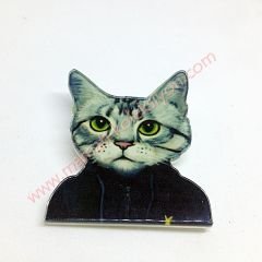 Jöntekir - Kedi rozet  Kedi sever dostlarınıza şık bir hediye -