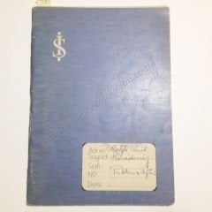 İş Bankası mavi kapaklı defter Problem defteri 37 - Efemera