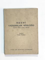 Resmi Yazışmalar Sözlüğü / Cahit ÖZTELLİ - Kitap