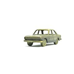 Audi 100 - Pirinç - Ultra Mini Araba | 2.7 cm | - Made in Germany / Oyuncak Figür