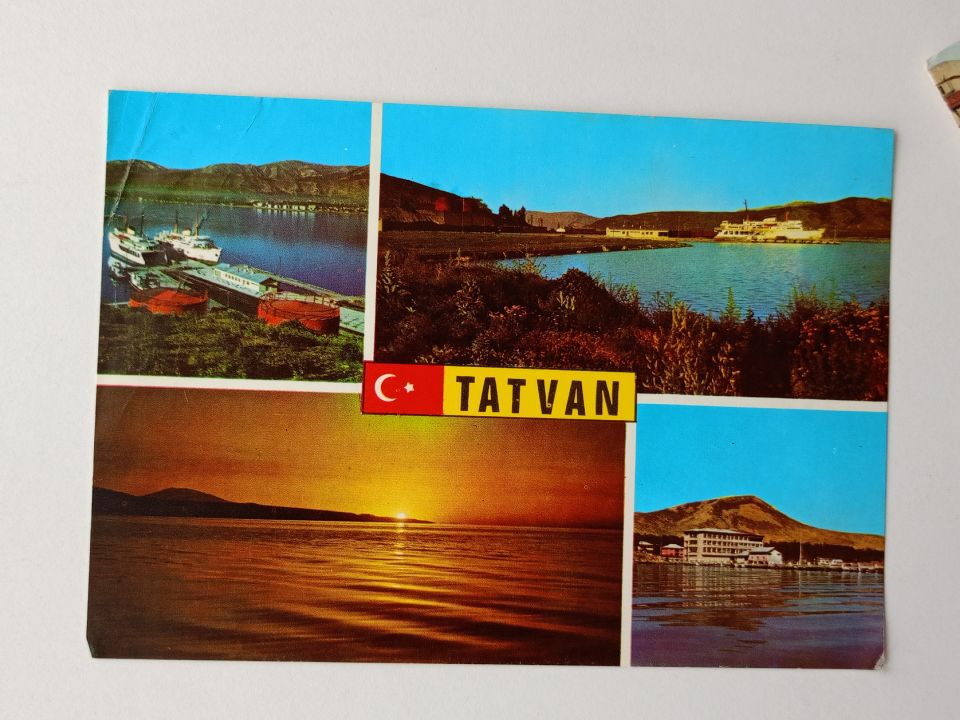 Tatvan - Van - Van gölünün üç ayrı görünüşü - Kartpostal